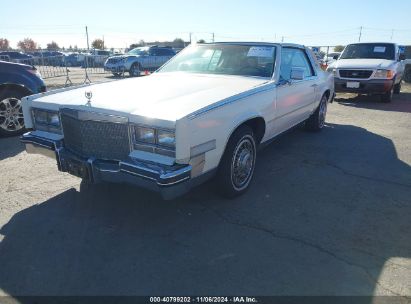 1985 CADILLAC ELDORADO White  Gasoline 1G6EL578XFE653486 photo #3