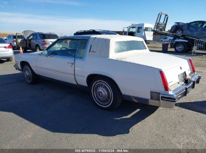 1985 CADILLAC ELDORADO White  Gasoline 1G6EL578XFE653486 photo #4