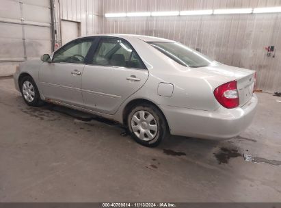 2002 TOYOTA CAMRY LE Silver  Gasoline 2B3AD56J41H555957 photo #4