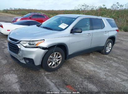 2019 CHEVROLET TRAVERSE LS Silver  Gasoline 1GNERFKW4KJ142033 photo #3