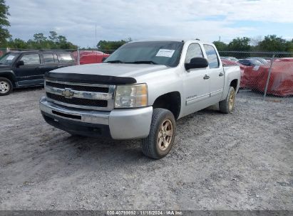 2010 CHEVROLET SILVERADO 1500 LT Silver  Flexible Fuel 3GCRCSEA2AG130001 photo #3