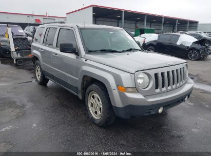 2016 JEEP PATRIOT SPORT Gray  Gasoline 1C4NJPBB1GD748494 photo #1