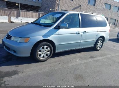 2003 HONDA ODYSSEY EX-L Light Blue  Gasoline 2HKRL18953H504882 photo #3