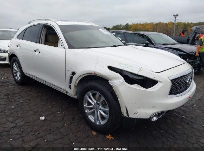 2017 INFINITI QX70 White  Gasoline JN8CS1MW7HM410041 photo #1