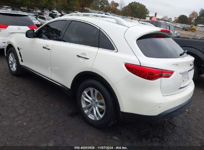 2017 INFINITI QX70 White  Gasoline JN8CS1MW7HM410041 photo #4