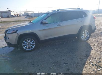 2014 JEEP CHEROKEE LIMITED Beige  Flexible Fuel 1C4PJMDS3EW269628 photo #3