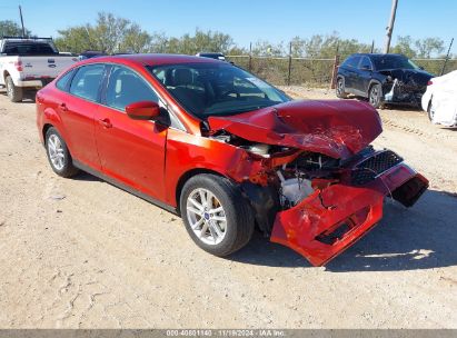 2018 FORD FOCUS SE Orange  Gasoline 1FADP3FEXJL321843 photo #1