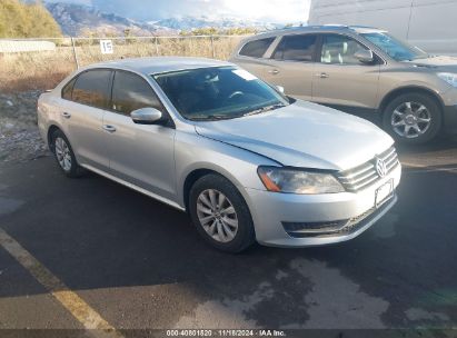 2013 VOLKSWAGEN PASSAT S W/APPEARANCE Silver  Gasoline 1VWAH7A37DC056811 photo #1