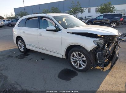 2018 AUDI Q7 3.0T PREMIUM White  Gasoline WA1LAAF72JD048091 photo #1