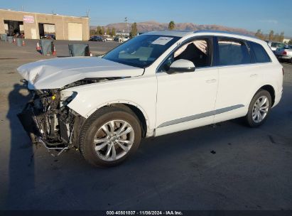 2018 AUDI Q7 3.0T PREMIUM White  Gasoline WA1LAAF72JD048091 photo #3