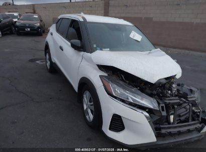 2024 NISSAN KICKS S XTRONIC CVT White  Gasoline 3N1CP5BV2RL519083 photo #1