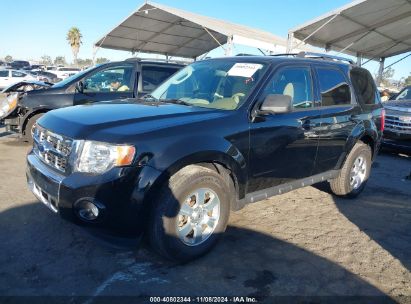 2012 FORD ESCAPE LIMITED Black  Gasoline 1FMCU0E74CKA81550 photo #3