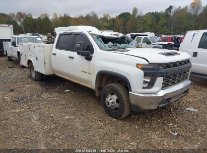 2022 CHEVROLET SILVERADO 3500HD CHASSIS WORK TRUCK White  Diesel 1GB4YSEY2NF305920 photo #1