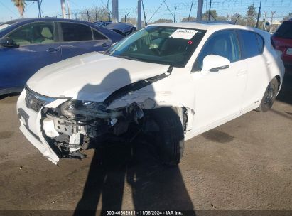 2013 LEXUS CT 200H White  Hybrid JTHKD5BH5D2171171 photo #3