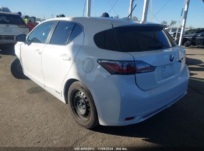 2013 LEXUS CT 200H White  Hybrid JTHKD5BH5D2171171 photo #4