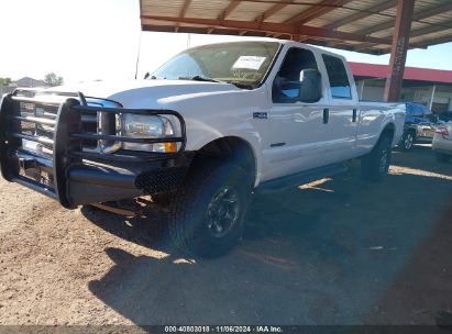 2002 FORD F-350 LARIAT/XL/XLT White  Diesel 1FTSW31F22EB66568 photo #3