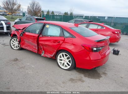 2023 HONDA CIVIC SI SEDAN Red  Gasoline 2HGFE1E53PH470844 photo #4