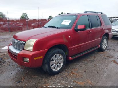 2006 MERCURY MOUNTAINEER LUXURY Red  Gasoline 4M2EU37E86UJ23151 photo #3