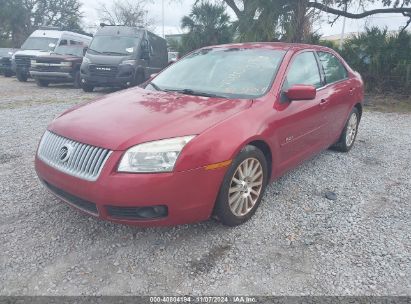 2007 MERCURY MILAN V6 PREMIER Maroon  Gasoline 3MEHM08177R625962 photo #3