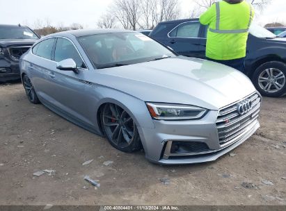 2019 AUDI S5 3.0T PREMIUM Silver  Gasoline WAUC4CF55KA011706 photo #1