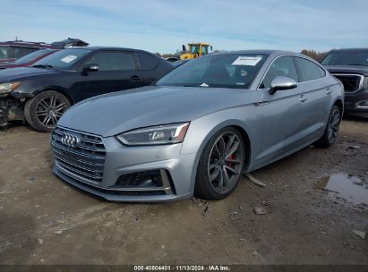 2019 AUDI S5 3.0T PREMIUM Silver  Gasoline WAUC4CF55KA011706 photo #3