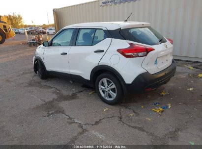 2020 NISSAN KICKS S XTRONIC CVT White  Gasoline 3N1CP5BV9LL563718 photo #4