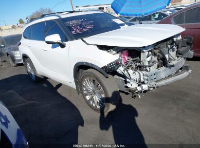 2023 TOYOTA HIGHLANDER HYBRID PLATINUM White  Hybrid 5TDEBRCHXPS580984 photo #1