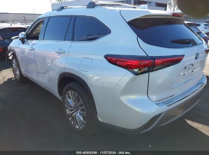 2023 TOYOTA HIGHLANDER HYBRID PLATINUM White  Hybrid 5TDEBRCHXPS580984 photo #4