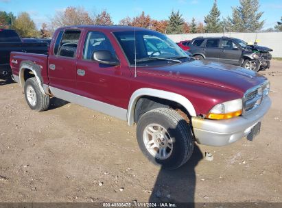 2003 DODGE DAKOTA SLT Purple  Gasoline 1D7HG48N33S198965 photo #1