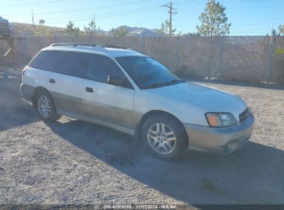 2003 SUBARU OUTBACK White  Gasoline 4S3BH675037626424 photo #1