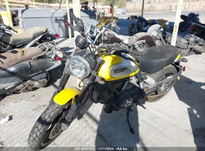 2015 DUCATI SCRAMBLER 800 Yellow  Gasoline ML015ANM3FT000640 photo #3