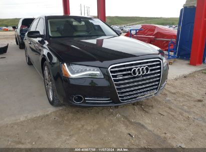 2013 AUDI A8 L 3.0T Black  Gasoline WAURGAFD3DN019392 photo #1