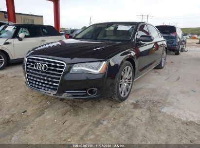 2013 AUDI A8 L 3.0T Black  Gasoline WAURGAFD3DN019392 photo #3