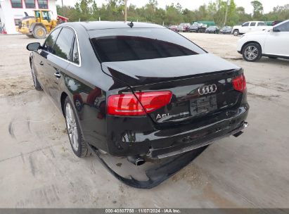 2013 AUDI A8 L 3.0T Black  Gasoline WAURGAFD3DN019392 photo #4