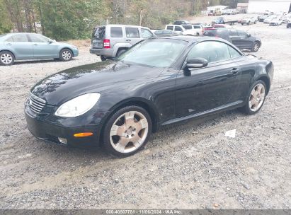 2005 LEXUS SC 430 Black  Gasoline JTHFN48Y550062593 photo #3