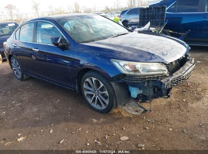 2015 HONDA ACCORD SPORT Blue  Gasoline 1HGCR2F59FA181539 photo #1