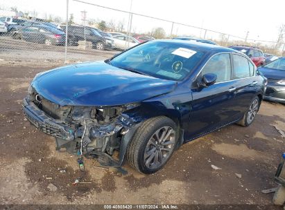 2015 HONDA ACCORD SPORT Blue  Gasoline 1HGCR2F59FA181539 photo #3