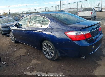 2015 HONDA ACCORD SPORT Blue  Gasoline 1HGCR2F59FA181539 photo #4