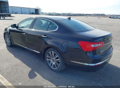 2014 KIA CADENZA PREMIUM Black  Gasoline KNALN4D70E5165860 photo #4