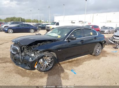 2022 BMW 3 SERIES 330E XDRIVE Black  Hybrid 3MW5P9J07N8C65920 photo #3