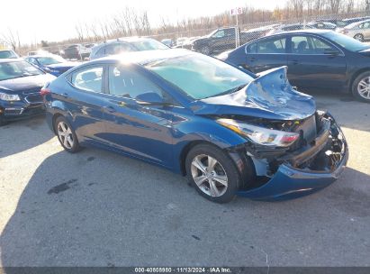 2016 HYUNDAI ELANTRA VALUE EDITION Blue  Gasoline KMHDH4AE8GU645277 photo #1