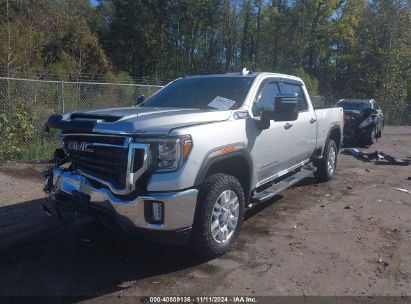 2021 GMC SIERRA 2500HD 4WD  STANDARD BED SLT Silver  Diesel 1GT49NEY5MF284246 photo #3