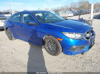 2017 HONDA CIVIC LX Blue  Gasoline 19XFC2F52HE044522 photo #1