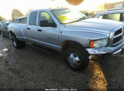 2005 DODGE RAM 3500 SLT/LARAMIE Silver  Gasoline 3D7MS48D45G796674 photo #1