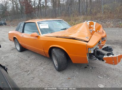 1987 CHEVROLET MONTE CARLO Orange  Gasoline 1G1GZ11H1HP106189 photo #1