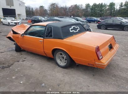 1987 CHEVROLET MONTE CARLO Orange  Gasoline 1G1GZ11H1HP106189 photo #4