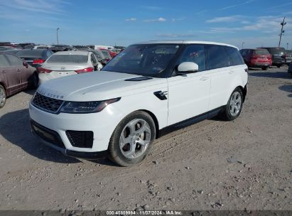 2018 LAND ROVER RANGE ROVER SPORT HSE White  Gasoline SALWR2RV6JA699374 photo #3