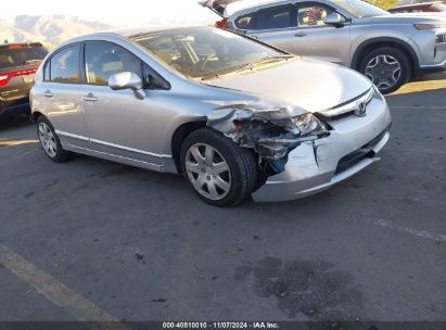 2006 HONDA CIVIC LX Silver  Gasoline 1HGFA16516L072351 photo #1