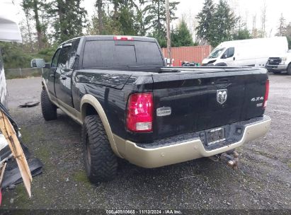 2012 RAM 3500 LARAMIE LONGHORN Black  Diesel 3C63D3NL6CG189900 photo #4