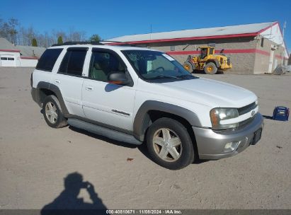 2003 CHEVROLET TRAILBLAZER LTZ White  Gasoline 1GNDT13S632242285 photo #1